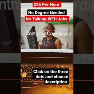 $35 Per Hour Contracts Coordinator No Degree Needed| No Phones| Work From Home Jobs 2023#shorts