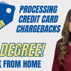 $17 Hour Non-Phone Work From Home Job Processing Credit Card Chargebacks | No Degree Needed | USA