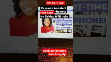 Urgently Hiring! $25 Per Hour! Part Time Jobs From Home! No Talking WFH Jobs!#shorts