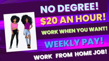 Little To No Experience $20 An Hour No Degree Work From Home Job Make Money Online Work When You Wan