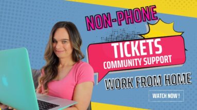 Non-Phone Work From Home Job Community Support Specialist (Tickets) For The USA & Canada | No Degree