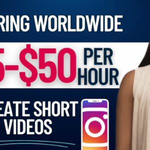 🔥$25-$50/HR PART TIME ONLINE JOBS AT HOME | CREATE TIKTOK VIDEOS & IG REELS WORLDWIDE