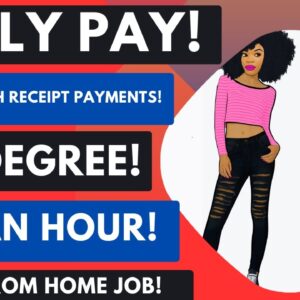 If Y'all Don't Run! Daily Pay Work From Home Job No Degree Remote Job Make $22 An Hour From Home