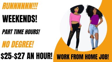 Hurry Up & Apply! Part Time Work From Home Job Weekend Hours! $25-$27 An Hour! Make Money Online