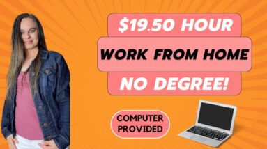 $19.50 Hour + MAC Computer Work From Home Job With No Degree Required | Work From Home Stipend | USA