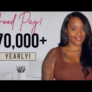 $70,000-$80,000 YEARLY Pay! Full Time Work From Home Job, Benefits, & Good Hours!