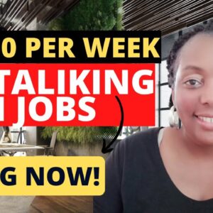 $1,080 Per Week! No Talking WFH Jobs! Hiring Today!
