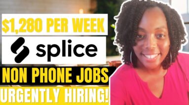 $1,280 Per Week! No Experience! No Degree! No Talking WFH Jobs