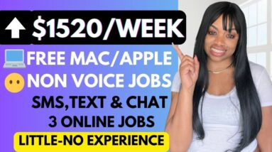 FREE MAC/APPLE COMPUTERS ⬆️$1520/WEEK! NO PHONE & DESPERATELY HIRING! LITTLE-NO EXPERIENCE WFH JOBS