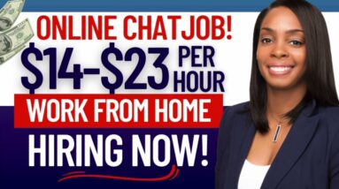 💥$14-$23/hr REMOTE ONLINE CHAT JOBS  AT HOME + EASY PHONE SURVEY JOB!