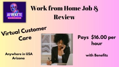 Amazon Pays $16 per hr | Virtual Customer Care Work from Home Review