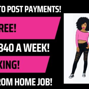 Non Phone Work From Home Job No Talking Posting Insurance Payments Online Up To $840 A Week Remote
