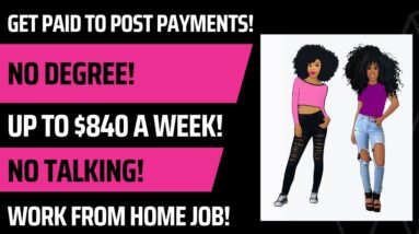 Non Phone Work From Home Job No Talking Posting Insurance Payments Online Up To $840 A Week Remote