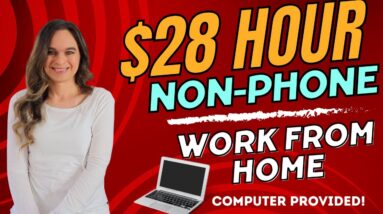 $28 Hour + Computer Provided Non-Phone Work From Home Job Moderating Online Content | No Degree |USA