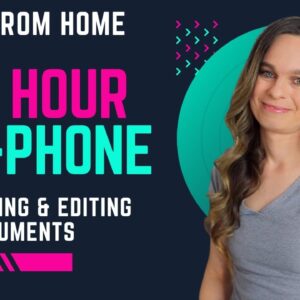 $19 Hour NON-PHONE Work From Home Job Converting & Editing Documents | No Degree Needed | USA
