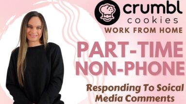 Crumbl Cookies PART-TIME Work From Home Job Responding To Social Media Comments | No Degree | USA