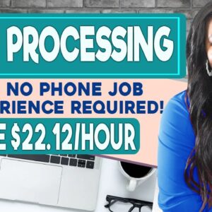 NO EXPERIENCE REQUIRED! ⬆️$22.12 PER HOUR TO PROCESS DATA ONLINE! NO PHONE NEEDED!
