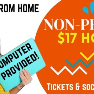 $17 Hour + Equipment Provided Non-Phone Work From Home Job Responding To Tickets & Social Media |USA