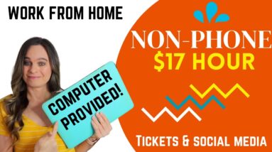 $17 Hour + Equipment Provided Non-Phone Work From Home Job Responding To Tickets & Social Media |USA