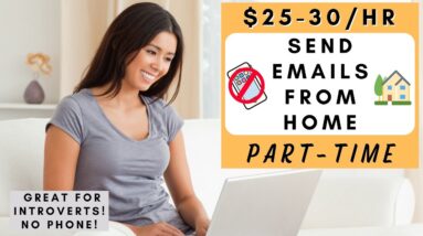 $25-$30 PER HR! NO PHONE PART TIME REMOTE JOB! NON PHONE WORK FROM HOME JOBS 2023