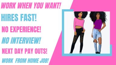 Hiring Fast! No Interview! Work When You Want! No Experience! Next Day Payout! Work From Home Job