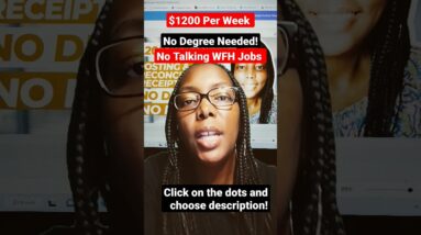 Urgently Hiring! $1,200 Per Week! No Degree Needed! No Talking WFH Jobs#shorts