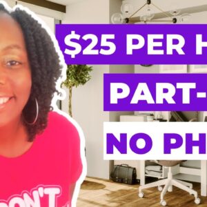 Urgently Hiring! $25 Per Hour! Part Time Jobs From Home! No Talking WFH Jobs!