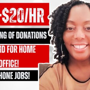 Get Hired a remote work from home job paying $17-$20 Per Hour