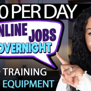Get Paid $120/Day to Work from Home Overnight: Immediate Hiring!
