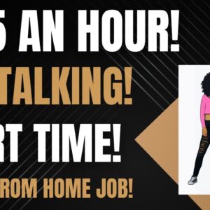 $25 An Hour! No Talking! Non Phone Part Time Work From Home Job Make Money Online From Home