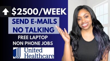 🔥$1300-$2500 WEEKLY TO SEND E-MAILS (NO PHONE) + GET A FREE LAPTOP! EASY WORK FROM HOME JOBS