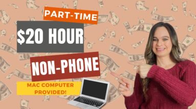 Part-Time $18 To $20 Hour + MAC Computer NON-PHONE Work From Home Job Responding To Chat, Email, SMS