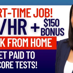 💥PART TIME REMOTE JOB! MAKE $15/HR SCORING TESTS| NO PHONE | WORK AT HOME JOBS 2023