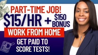 💥PART TIME REMOTE JOB! MAKE $15/HR SCORING TESTS| NO PHONE | WORK AT HOME JOBS 2023