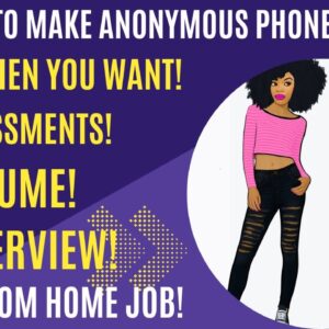 Hiring Spree Work When You Want Make Anonymous Phone Calls No Experience Work From Home Job