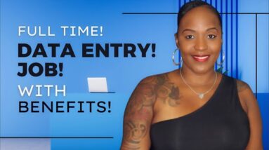 NEW DATA ENTRY Work From Home Job! Full Time With Benefits!