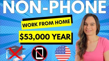 $45,000 To $53,000 Year Non-Phone Work From Home Job Handling Customer Online Tickets | No Degree