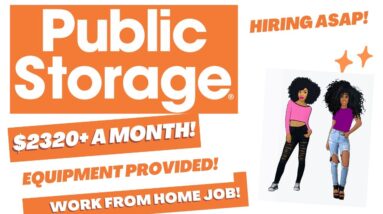 Hiring Asap! Public Storage Hiring! - $2320 + Bonuses +Equipment  Provided Work From Home Job Online