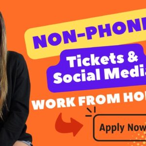 NON-PHONE Support (Tickets & Social Media) Work From Home Job 2023 | No Degree Needed | USA