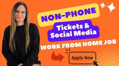 NON-PHONE Support (Tickets & Social Media) Work From Home Job 2023 | No Degree Needed | USA