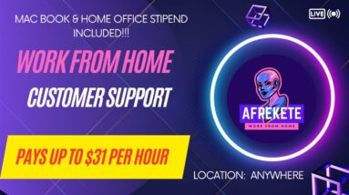 Customer Support Specialist Pays up to $31 per hour|Work from Home Today Remote Job