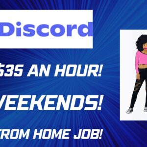 Discord Hiring! Work From Home Job No Degree Online Job Hiring Now No Weekends $32-$35 An Hour