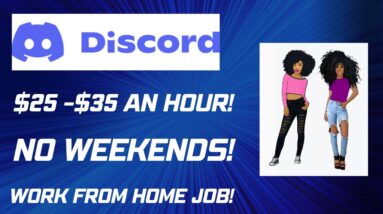 Discord Hiring! Work From Home Job No Degree Online Job Hiring Now No Weekends $32-$35 An Hour