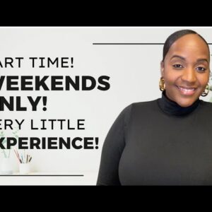 PART TIME! Very LITTLE Experience NEEDED!  Weekends ONLY Work From Home Job