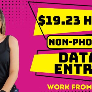 $19.23 Hour DATA ENTRY (Non-Phone)  Work From Home Job Updating Employee Records | Benefits | USA