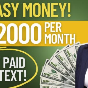 GET PAID TO TEXT & CHAT ONLINE| UP TO $2,000 PER MONTH| EASY SIDE HUSTLES 2023