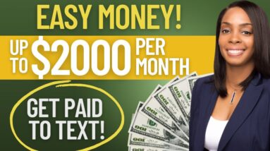 GET PAID TO TEXT & CHAT ONLINE| UP TO $2,000 PER MONTH| EASY SIDE HUSTLES 2023