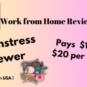 Earn Up to $20/hr: Our Seamstress Sewer Work from Home Review with Blue Coral!
