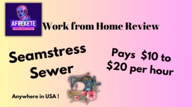 Earn Up to $20/hr: Our Seamstress Sewer Work from Home Review with Blue Coral!