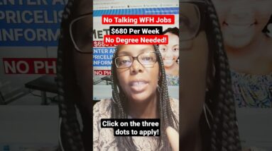 Urgently Hiring! $680 Per Week! No Talking WFH Jobs#shorts